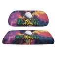 thumbnail image 2 of Pzuqiu Golf & Grit Tie Dye 2 Piece Golf Cart Seat Covers - Breathable Washable Protector for 2 Passenger Carts - Golf Lovers Gift, 2 of 10