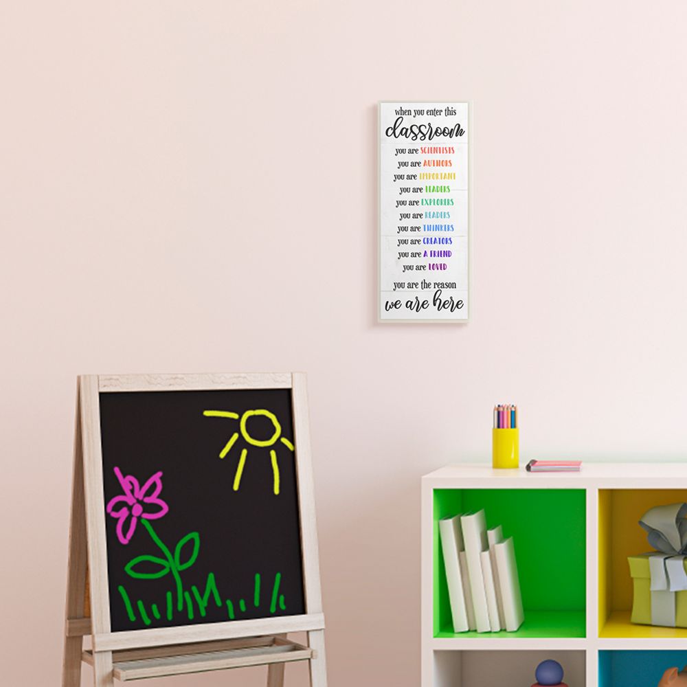 Stupell Industries Inspirational Types of Students Everyday Classroom Sign Wall Plaque Design by Daphne Polselli