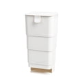 thumbnail image 1 of Wosthever Caja de almacenamiento no perforada para el hogar, caja de almacenamiento montada en la pared de fácil instalación, fuerte y duradera Organizadores de utensilios de cocina blanco, 1 of 6