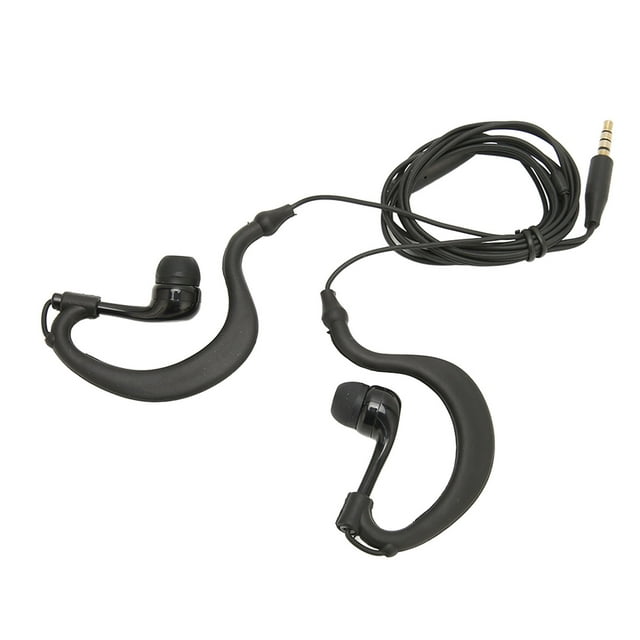 Wired Earbuds, Over Ear Wired Earbuds Waterproof Comfortable Professional ABS for 3.5mm Interface Devices