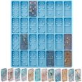 thumbnail image 1 of Domino Mold for Epoxy Domino Mold for Resin Candy Molds Clay Mold Dominoes Molds 28 Cavities Silicone Mold for Pendant Epoxy Molds Cake Jewelry Making, 1 of 4