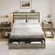 thumbnail image 2 of Cama Matrimonial FABATO Cama con cajones y Luces LED, 2 of 10