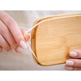 thumbnail image 6 of Plexon Farmhouse Butter Dish with Lid Bamboo, Metal Butter Dish, Butter Tub Holder, Airtight Container Keeper with Wood Cover for Refrigerator, Covered, Off-White, 6 of 9