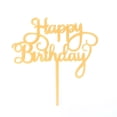 thumbnail image 1 of Decoración de tartas, tarjeta de acrílico de imitación, vestido de cumpleaños, enchufable, para hornear, fiesta, postre, mesa, bandera, 1 of 3