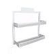 thumbnail image 1 of Especiero Estante Organizador Metálico Cocina 2 Niveles Blanco, 1 of 5