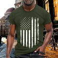 thumbnail image 2 of Ramiter Mens American Flag Shirt Men's Crew Neck Short Sleeve Tee AG M, 2 of 5