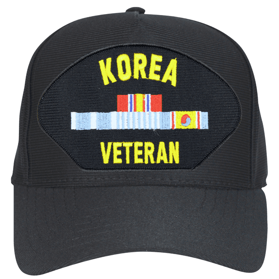 Korea Veteran with Ribbons Ball Cap Hat