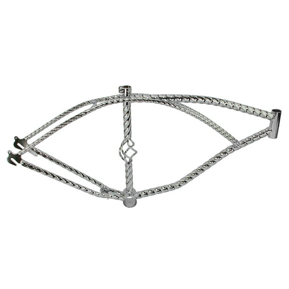 26 Cage Twisted Lowrider Frame Chrome.
