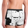 thumbnail image 4 of Kdxio Men's Boxer Briefs with Doodle Cute Cat Print - Comfortable and Breathable Underwear for Everyday Wear, 4 of 7