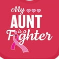 thumbnail image 4 of Inktastic Breast Cancer Awareness My Aunt is a Fighter Boys or Girls Baby Bib, 4 of 4