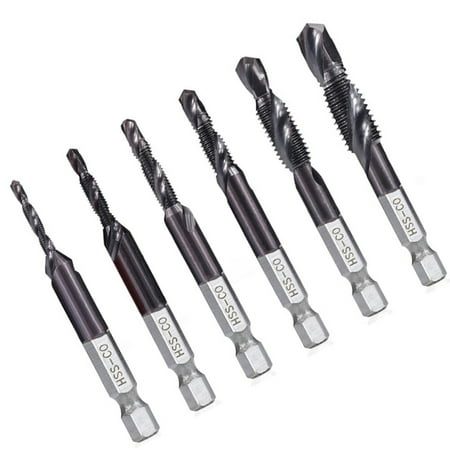 

LongYTong 6 Pcs Electric Drill Bit Heavy-duty Drill Bits Hexagon Stem Drill Bits Drill Accessories High-speed Colorful