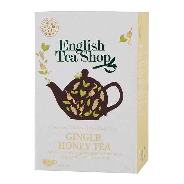 English Tea Shop Super Ginger Honey Tea Bags, 30 Gram (Pack of 6)