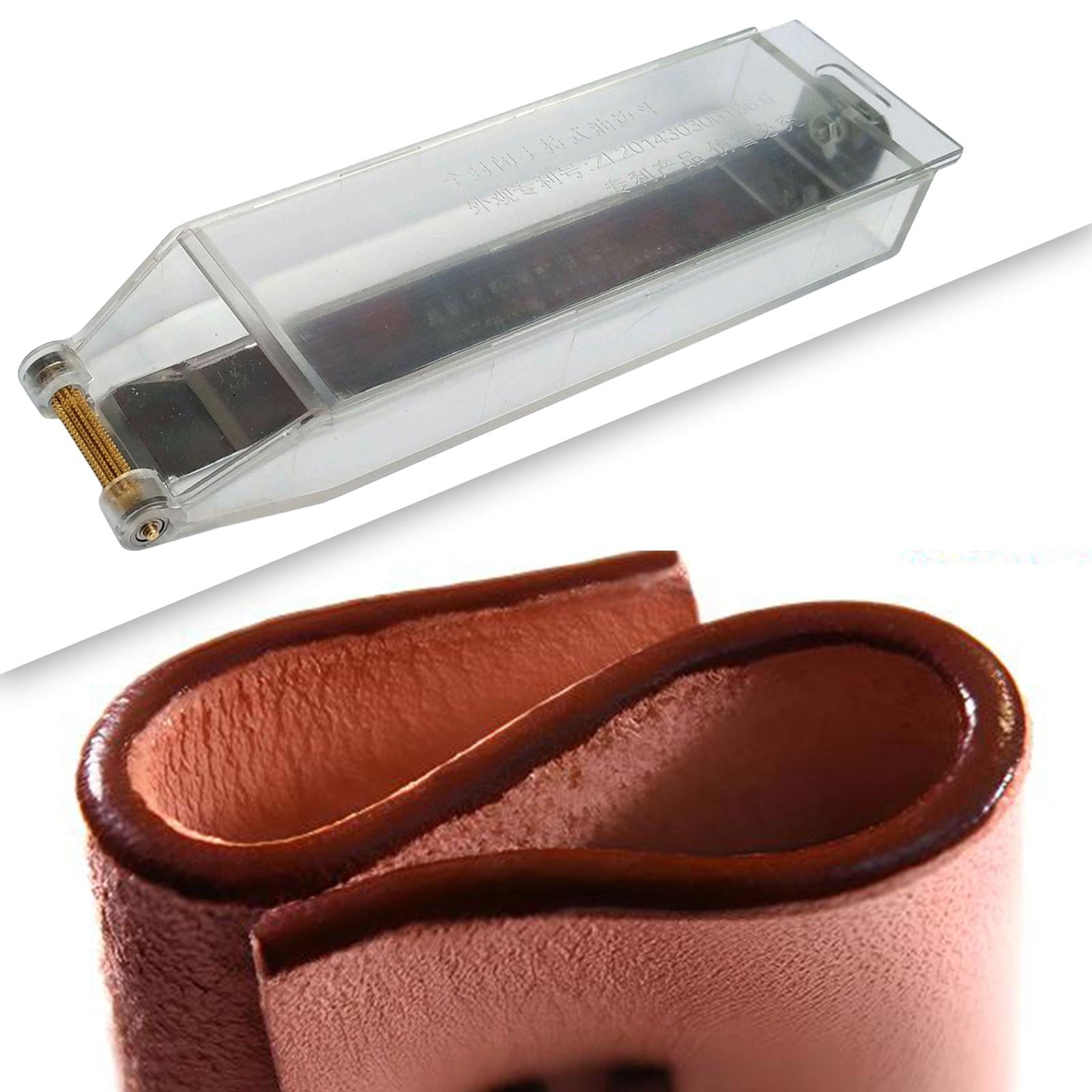 GUOOL Sealing Oil Box Leather Edge Printing Tool Hand Tool Applicators DIY Small Size Working Leather Painting Box Oil Painting Box