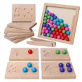 thumbnail image 2 of Clip de madera Juegos de mesa Juguetes de aprendizaje preescolar perfke Juguetes Educativos, 2 of 9