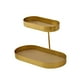 thumbnail image 3 of Organizador de encimera de baño, bandeja de tocador, soporte de perfume estable multiusos para Almohadilla dorada y amarilla, 3 of 9