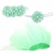 thumbnail image 5 of Conjunto de falda y diadema para recién nacidos con pecho envuelto, falda y vestido para fotografía de recién nacidos, color verde claro, 100 días de bebé, 5 of 14