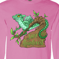 thumbnail image 4 of Inktastic Save the Rainforest with Basilisk Lizard on a Tree Long Sleeve T-Shirt, 4 of 5