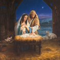 thumbnail image 2 of Missman, Mark 20x20 Gold Ornate Wood Framed with Double Matting Museum Art Print Titled - Holy Family, 2 of 4