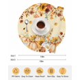 thumbnail image 6 of 13 Inch Round Placemats Set of 4, Orange Fall Non Slip Heat Insulation PP Table Mats, Thanksgiving Pumpkins Sunflower Yellow Washable Place Mats for Kitchen Dining Party Table Decor, 6 of 7