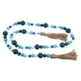 thumbnail image 1 of Pendentif Perles en Bois à Pompons Bleu Lot de 1 Perles Décoratives Faites à la Main pour Décoration Artisanale, 1 of 8
