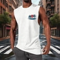 thumbnail image 5 of Akmaiox Men's Palm Tree Sunset Graphic Tank Top Casual Workout Muscle Sleeveless Shirt for Summer Sports S-XXL, 5 of 6