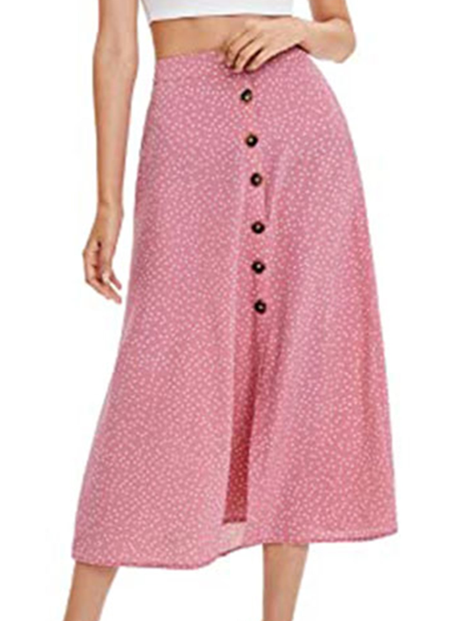 Glonme Ladies Aline Bohemian Long Skirt Casual Beach Skirts Flowy