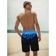 thumbnail image 6 of GENTS BLISS Hawaiian Men Shorts Bathing Mesh Lining Beach Shorts for Men with Pockets Swim Trunks, 6 of 9