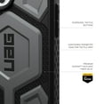 thumbnail image 6 of UAG iPhone 16 Pro Max Case 6.9" Monarch Pro - Compatible with MagSafe Charging Rugged Heavy Duty Shockproof Anti-Slip Military Grade Protective Cover, Kevlar Silver, 6 of 9