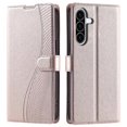 thumbnail image 1 of KAIYANG Funda para Samsung Galaxy A36 5G con estampado de puntos, de piel sintética, con ranura para tarjetas y correa, color oro rosa y multicolor, 1 of 5