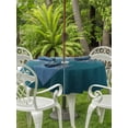 thumbnail image 2 of Outdoor Tablecloth with Umbrella Hole and Zipper, Blue Ombre Round Table Cloth 54 Inch Waterproof Tablecloth, Contemporary Gradient Abstract Art Picnic Table Cover for Patio Camping, 2 of 7