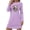 #423-Purple, variant on AUNVITO Women's Halloween Nightdress Long Sleeve Round Neck Loose Fit with Halloween Print Casual Comfortable Sleepwear