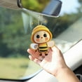 thumbnail image 3 of YEAUEME Acrylic Bee Hanging Decoration Single Side Printed Little Bee Ornament Car Rearview Mirror Keychain Pendant Home Decoration Birthday Gift, 3 of 7