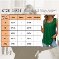 thumbnail image 2 of Women Tank Tops Summer Pleated Flowy Sleeveless Tops Dressy Casual Square Neck Shirts, 2 of 3
