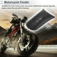thumbnail image 2 of Unique Bargains Plastic Motorcycle Fender Front Tire Mudguard Splash Guard Wheel Cover for Harley Cruiser Chopper Bobber 1 Set Black 02 with mounting screws 22x11cm, 2 of 6