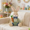 thumbnail image 1 of Easter Bunny and Egg Figurine Desktop Home Ornament Decoration, 1 of 5