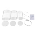 thumbnail image 5 of 3-Pack Clear Wedding Round Cylinders for Wedding Birthday Party Decor Photography Background, 5 of 7