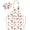 White, variant on Strawberry Apron with Pockets, Polyester for Cooking, Painting & Baking, Adjustable , 17.7x23.2 Inches