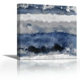 thumbnail image 1 of Indigo Gradations - Contemporary Fine Art Giclee on Canvas Gallery Wrap - wall décor - Art painting - 36 x 36 Inch - Ready to Hang, 1 of 2