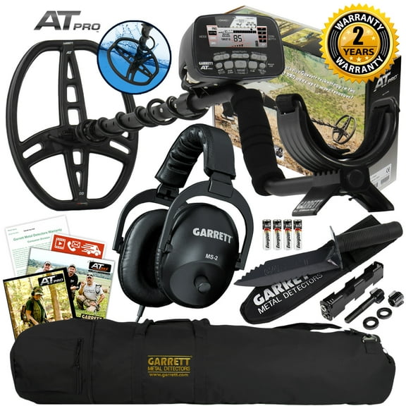Garrett AT Pro Underwater Waterproof Detector, Headphones, Bag, Edge Digger