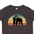 thumbnail image 4 of Inktastic Gorilla Retro Sunset Jungle Animal Boys or Girls Toddler T-Shirt, 4 of 5