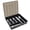 black, variant on VEGCOO Silverware Organizer with Lid,6-Compartment Utensil Holder for Kitchen Drawer, Portable Cutlery Caddy for Spoons, Forks, Knives, Large Flatware Storage Box,Silverware Tray for Drawer, Black
