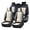Black & Beige, variant on FLORICH Front Pair Car Seat Covers, Universal Nappa Leather Seat Covers for Car Trucks SUV with Lumbar Support, Waterproof, Anti-Slip, Black & Beige