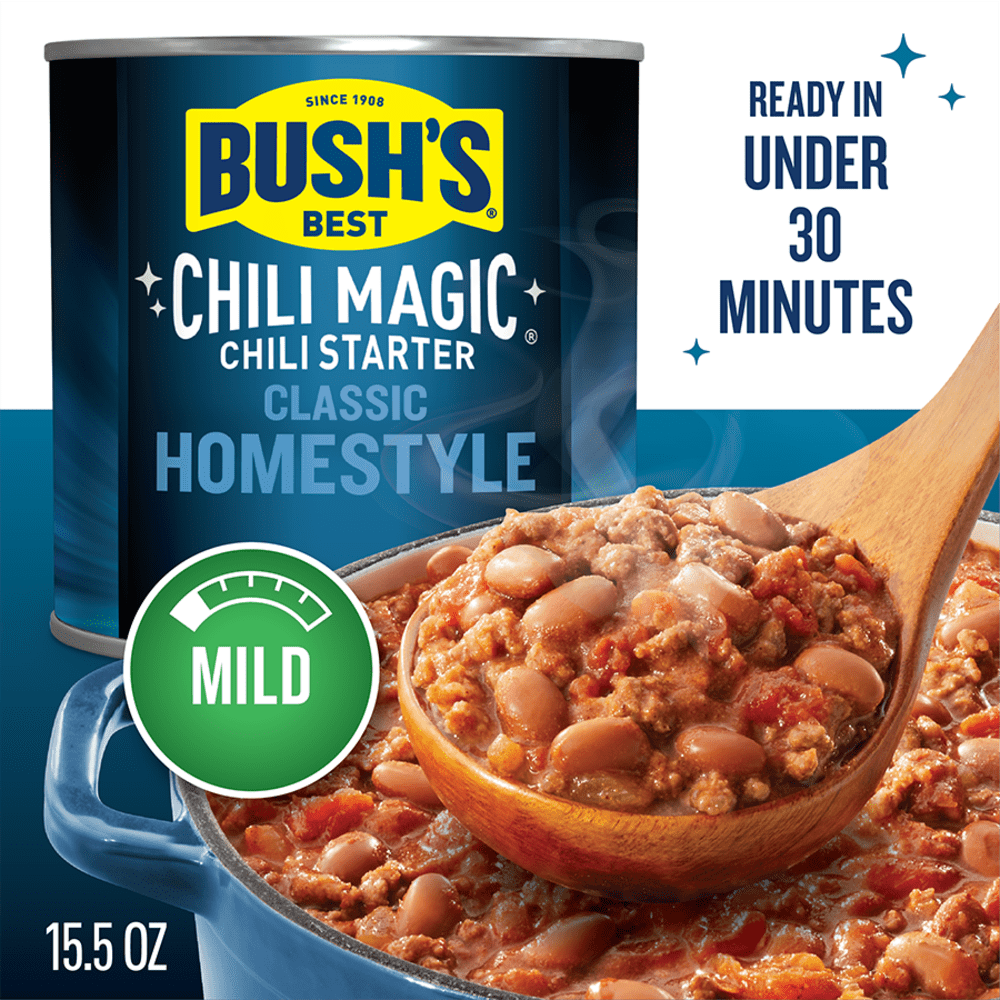 Bush's Classic Homestyle Chili Magic, Canned Beans, 15.5 oz Can