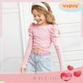 thumbnail image 3 of WHIPPY Kids Elastic Belts for Girls Toddler Adjustable Stretch Belts with Heart Buckle, 3 of 9