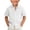 White, variant on GiLiling Boys Button Down Shirt Cotton Short Sleeve Shirt Solid Summer Beach Shirt with Pocket (Navy, 3-4 Years)