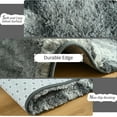 thumbnail image 3 of Wellber Shag Rugs Fluffy Tie-Dyed Area Rug for Bedroom Living Room Carpet Home Decor,4'x6',Grey, 3 of 7