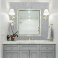 thumbnail image 3 of Simplify 2 Pack Shelf Liner Faux Linen in Gray, 3 of 6