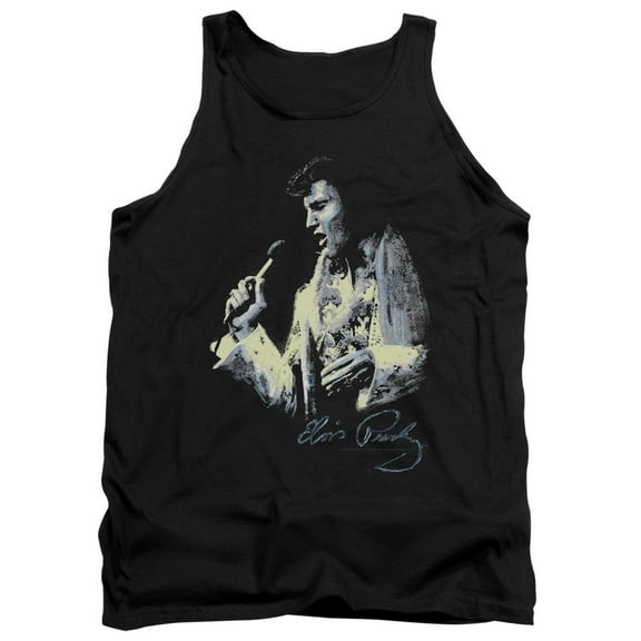 Elvis Presley Painted King Adult Tank Top T-Shirt Black