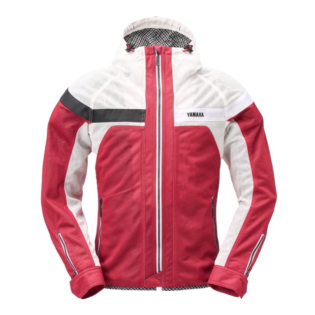 Yamaha Riding Jacket KUSHITANI Collaboration Model YAS67K Full Mesh Parka Jacket Red LL Size Q1D-KST-Y55-01X