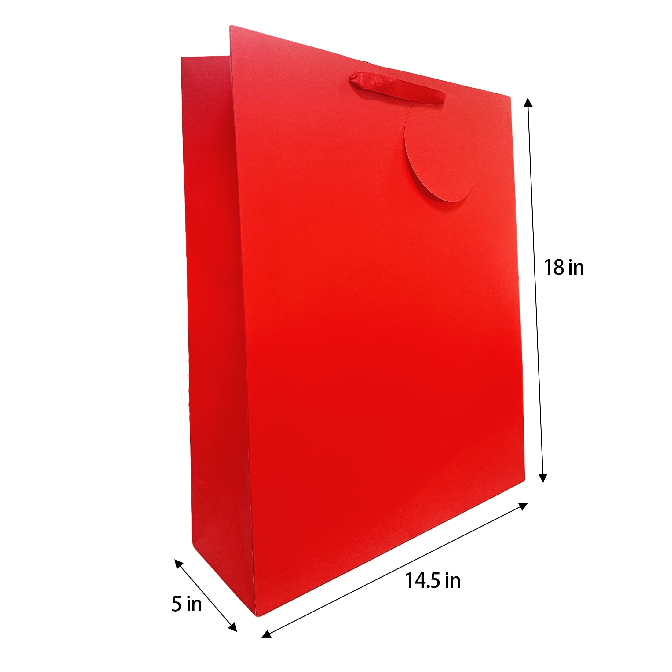 Jumbo Red Paper Gift Bag,14.5" x 5" x 18",By Way To Celebrate